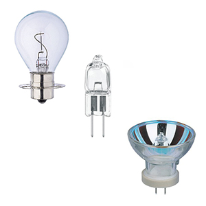 Halogen lamps 6-100V all brands